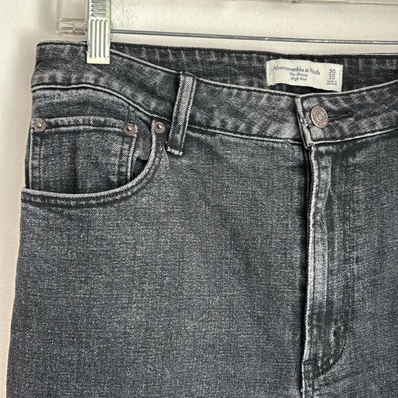 Abercrombie Women High Rise faded black ankle slit the skinny jeans size 10/30! - Picture 6 of 12